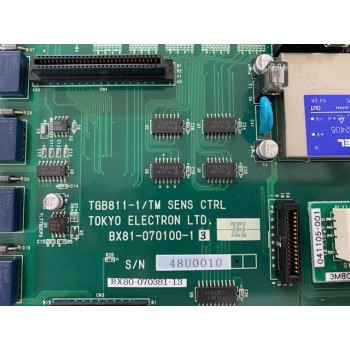 TEL BX81-070100-13 TGB811-1/TM SENS CTRL Board w/3M80-001239-11 Ghost-Cubic Board